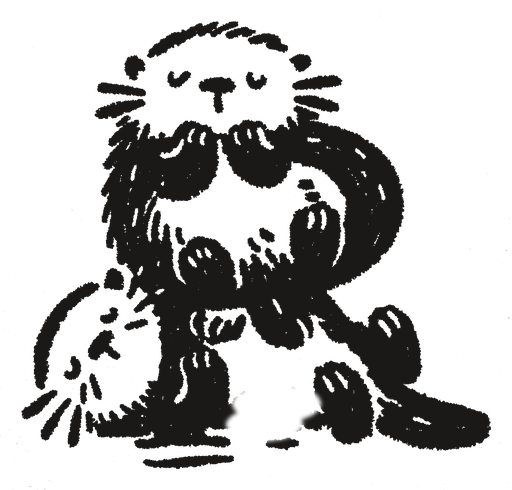 Raft logo: two otters forming the letter R